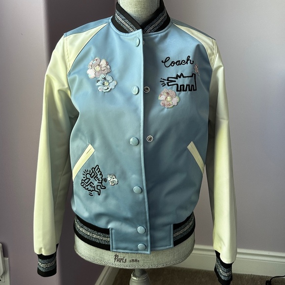 Coach x Keith Haring Embroidered Bomber Jacket - Picture 2 of 11